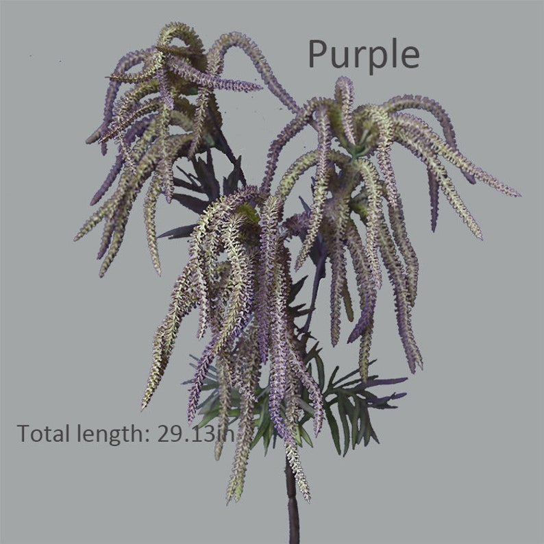 Artificial Foxtail Grass Stem with Leaf, Quality Setaria Viridis, Faux