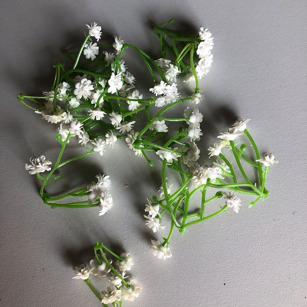 Fake Baby's Breath Stem Artificial Gypsophila Bloom Faux Etsy