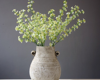 Winter Jasmine with Long Branch, Artificial Spring Flower Stem, Small Petal Spray, Home Floral Decor, Party Arrangement, Bouquet Wreath DIY