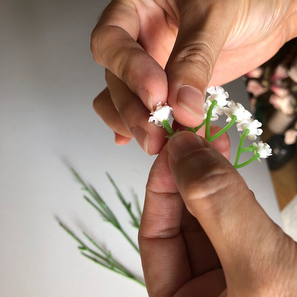 Fake Baby's Breath Stem Artificial Gypsophila Bloom Faux Etsy Australia