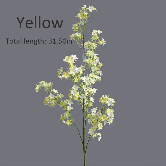 Winter Jasmine With Long Branch, Artificial Spring Flower Stem