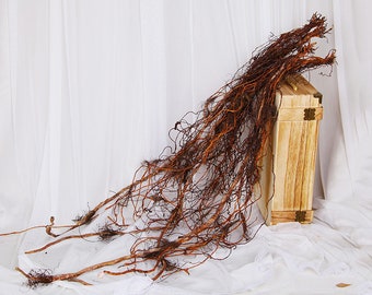 Fake Banyan Tree Roots, Faux Rattan Crafts, Artificial Flowers, Vintage Home Floral Decor, Vine for Wreath Garland Arch, Wedding Arrangement