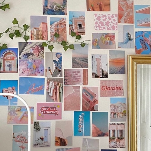 Aesthetic Wall Collage Kit Pink Boujee 50 Physical Prints - Etsy UK