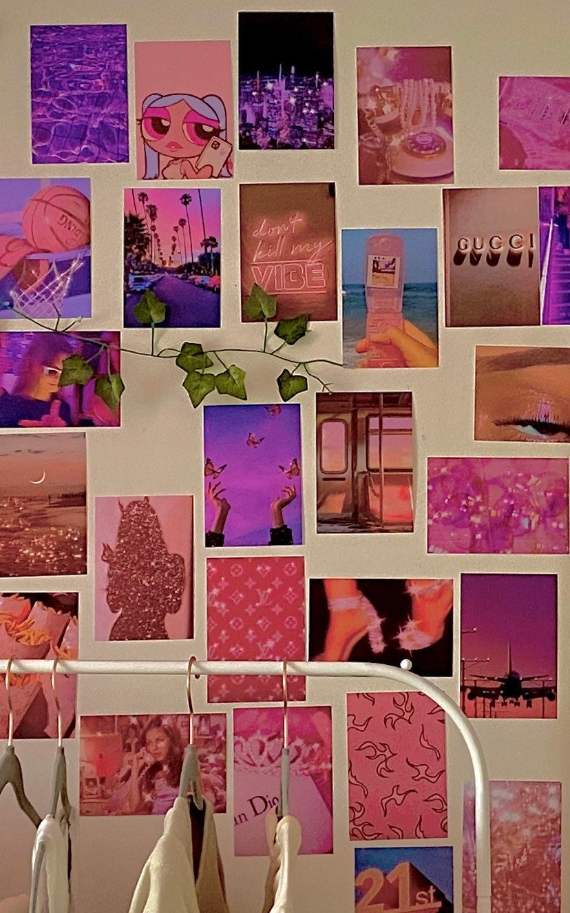 Aesthetic Wall Collage Kit Pink Boujee 50 Physical Prints - Etsy UK