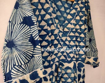 Blue Indigo Dress ,Cotton wear dress ,Summer Wear dress ,Gift For Her ,Covr Up Dress ,Handmade Dress ,Long And Short Dress ,Boho And Hippi ,