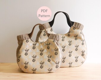 Everyday Handbag Pattern, Sewing Pattern, Digital download