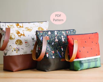 Linda Project Bag Sewing Pattern: Zipper Pouch DIY (PDF)