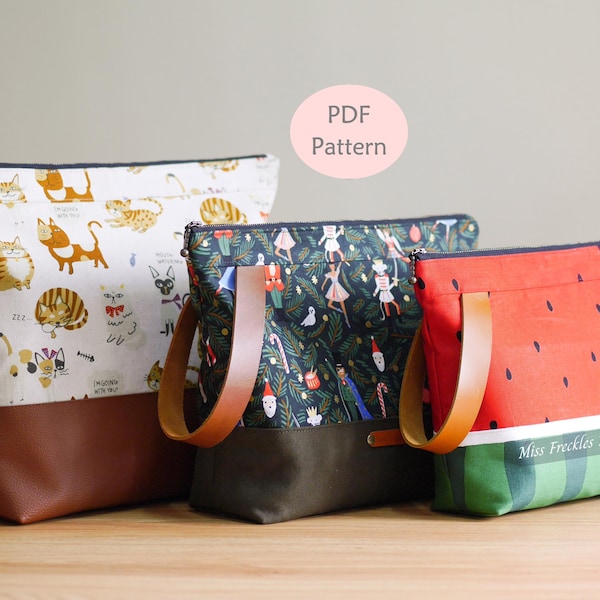 Linda Project Bag Sewing Pattern: Zipper Pouch DIY (PDF)