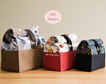 Julie Roll Top Bag Sewing Pattern: Project Bag DIY (PDF)