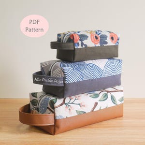 Boxy Zipper Pouch Sewing Pattern: Tool & Storage Bag (PDF Pattern)