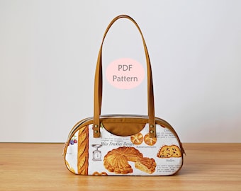 Baguette Bag Sewing Pattern: Cute Shoulder Bag, DIY (Digital Download)
