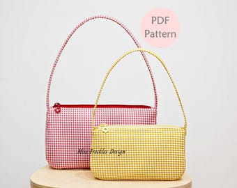 Shoulder Bag Sewing Pattern: No. 2 Classic Bag, Two Sizes (Digital Download)