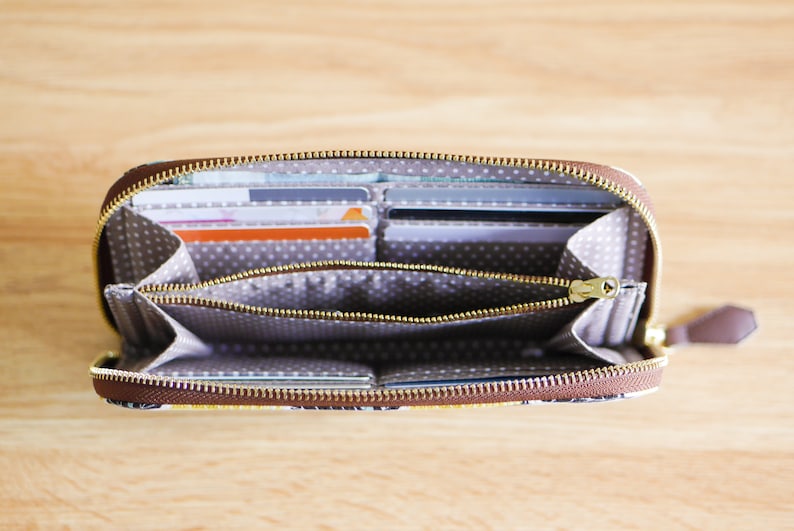 Mia Zip Around Wallet Zip Around Wallet Compact Wallet Etsy