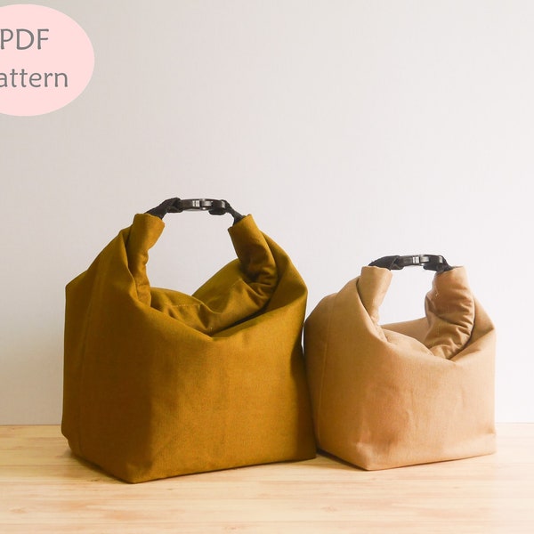 Lunch Bag Pattern, Lunch Bag Pattern, Lunch Bag Pattern, Schneidebrett, Projekt Tasche, Nähen Muster, Instant Download