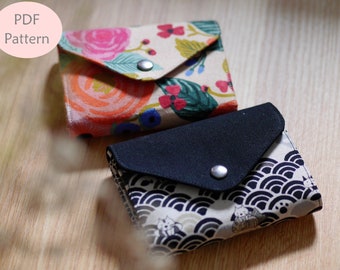 Small Amelia Envelope Wallet, Small Envelope Wallet, Compact Wallet, Women Wallet Pattern, Sewing Pattern, Wallet Pattern, Digital Download