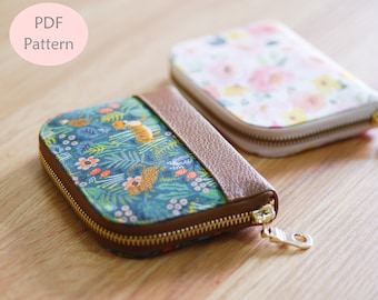 Mia Small Zip Around Wallet, Zip Around Wallet, Small wallet, Compact Wallet, Women Wallet, Sewing Pattern, Wallet Pattern, Digital Download