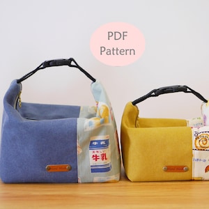 Patron, Patron de sac bento isotherme, Patron de sac à lunch isotherme, Patron de couture, Patron, Téléchargement immédiat