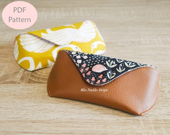 Mae Glasses Pouch Sewing Pattern: 2 Design Options (Digital Download)