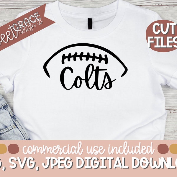 Colts Svg, Football Colts High School Svg. T-Shirt Design for Colts Team, Colts Football Shirt Design, Png