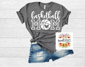 Basketball Mom SVG Shirt Design. Basketball Mom T-Shirt *Design NUR* - Cricut Design für Basketball Mom. Mutter des Basketballspielers.