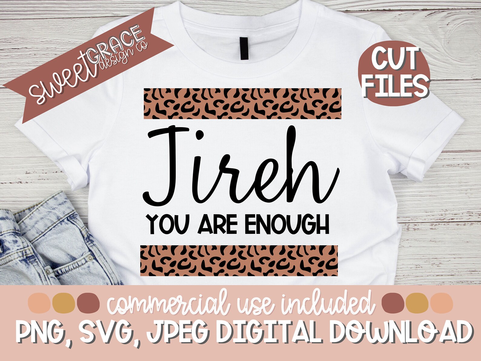 Jireh Svg You Are Enough Sublimation Jireh Shirt Design Etsy Schweiz