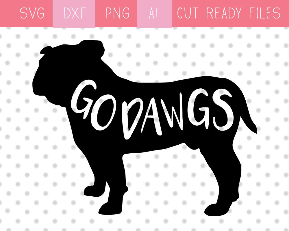 Bulldogs SVG. Go Dawgs SVG. Football / Basketball Dawgs. | Etsy