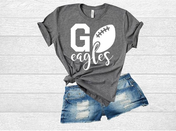 Football Go Eagles SVG. Eagles High School SVG. Eagles T-Shirt Design.  Eagles Football Shirt Design *only*. Middle School Shirt.