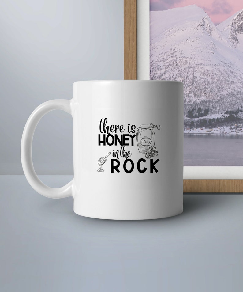 There's Honey in the Rock Svg Bible Verse Sublimation Etsy