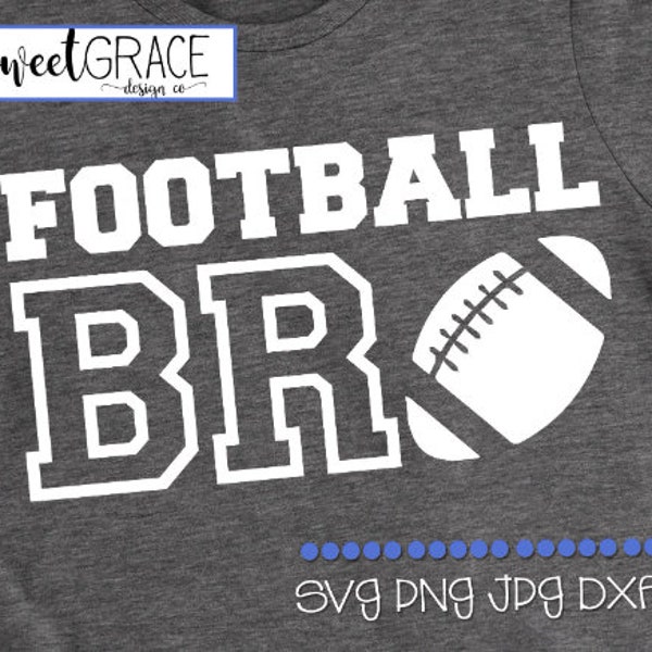 Football Brother SVG, Football SVG, little brother, Football bro svg, Football brother shirt design, Instant Download, Cut Files