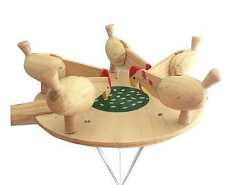 Wooden Pecking Chickens Toy for Kids Wooden Pecking Chickens Toy for Kids