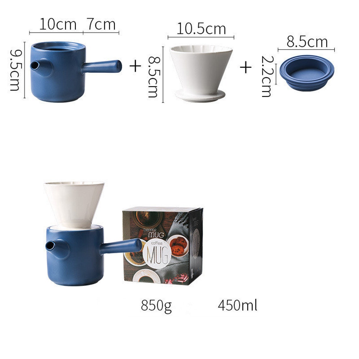 Porcelain Color Hand Coffee Pot Drip Filter Coffee Pot Etsy