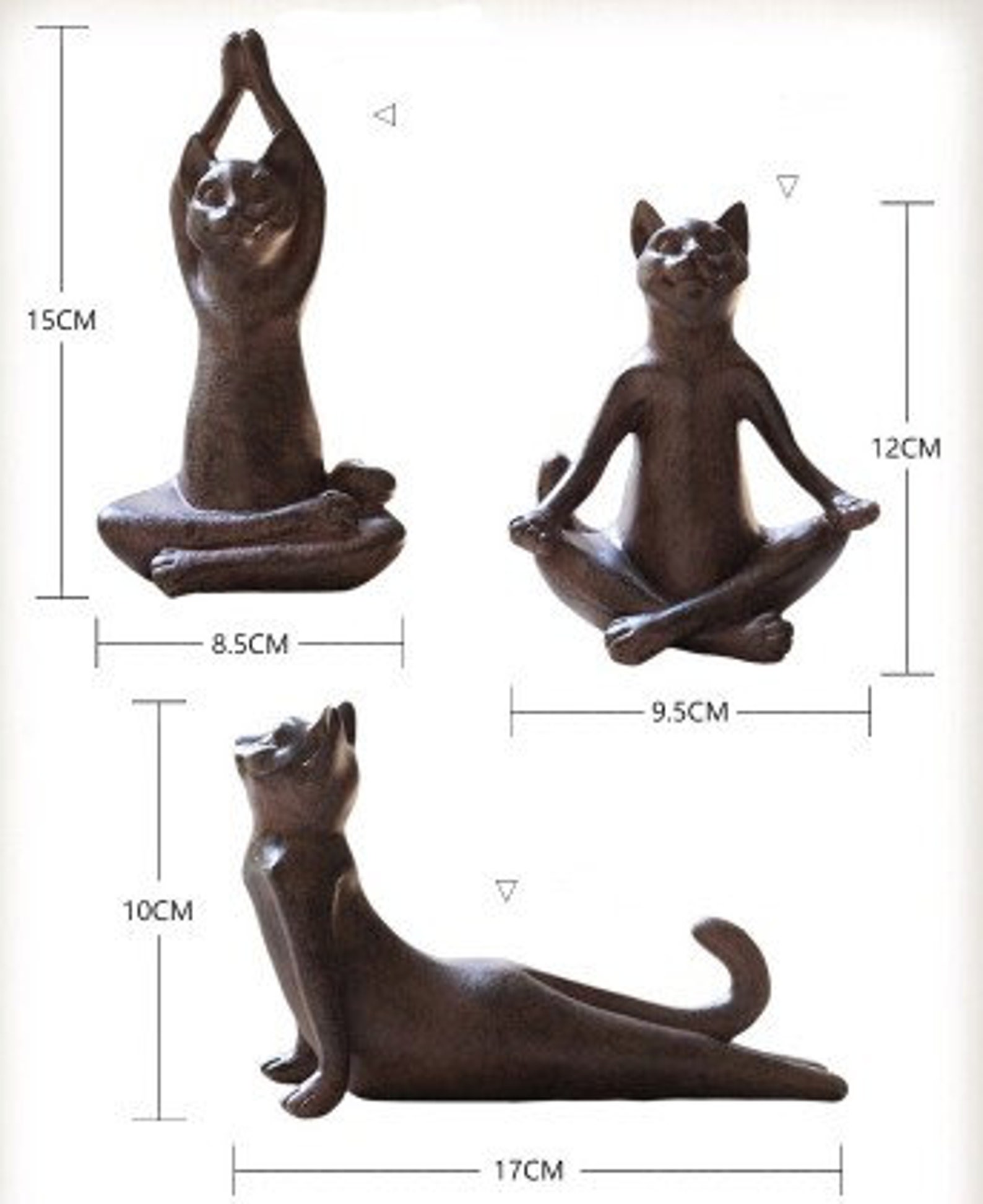 Cat Yoga Statues Only One Unique Etsy