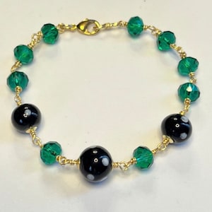 Crystal + Conta di Ojo Bracelet