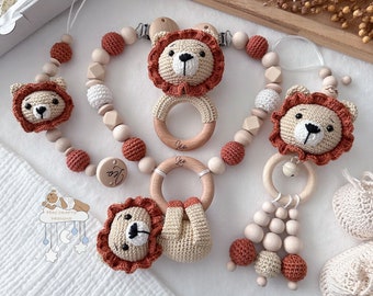 Cadena de cochecito cadena de chupete con nombre Maxicosi colgante sonajero conjunto personalizado/regalo de nacimiento individual baby shower baby shower
