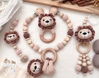 Cadena de cochecito cadena de chupete con nombre Maxicosi colgante sonajero conjunto personalizado/regalo de nacimiento individual baby shower baby shower