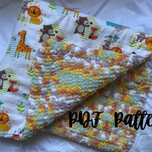 Reversible Crochet Baby Blanket PDF Pattern with videos