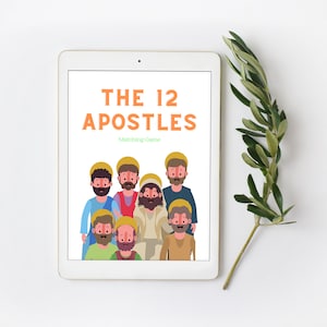 Children&#39;s Apostle Matching Game Worksheet