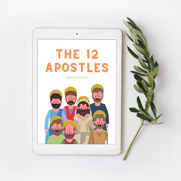 Children's Apostle Matching Game Worksheet