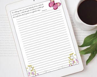 Spring Letter Writing Stationery Set