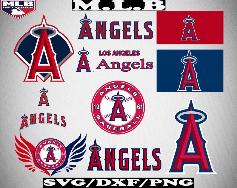 Download Los Angeles Angels Of Anaheim svg MLB Logo svg dxf png | Etsy