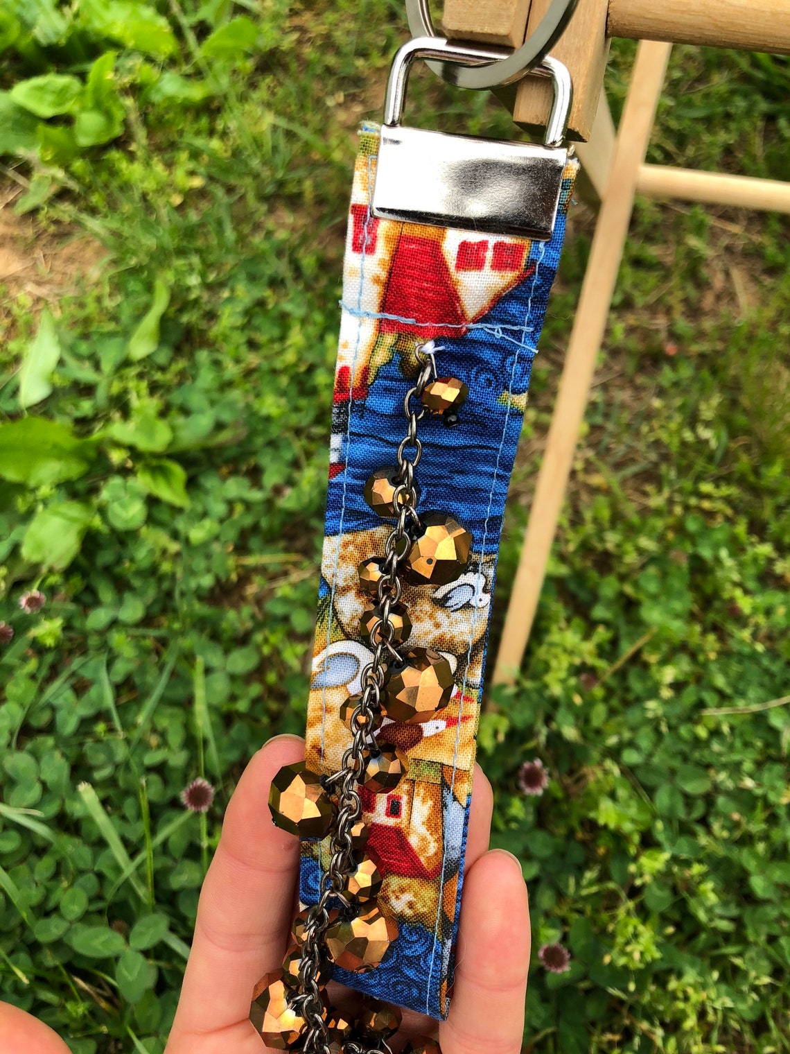 Beaded Lighthouse Keychain Etsy