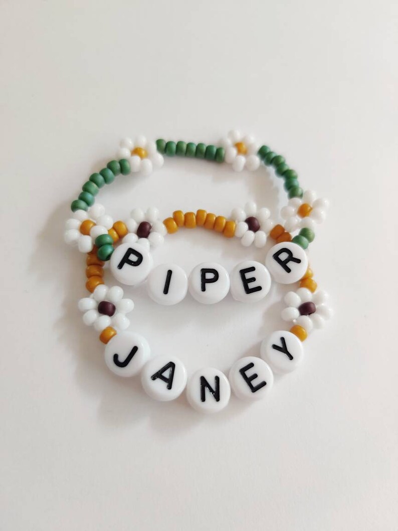 Twin Name Bracelets Twin Identifier Bracelets Twin Girls Etsy