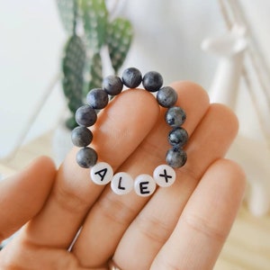 Boy Toddler Bracelet| Boy Name Bracelet| Custom name Bracelets for boys| Personalized Boy Bracelets| Boy Bead Name Bracelet| Newborn Boy