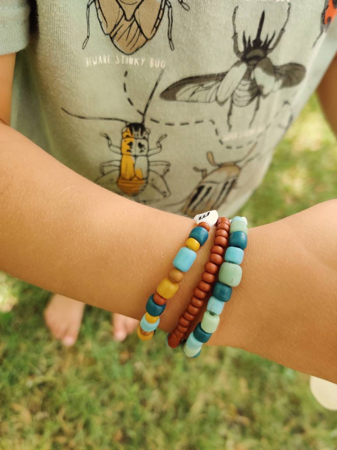 Twin Boy Bracelets Identical Twin Boy Identifier Boy Name Etsy