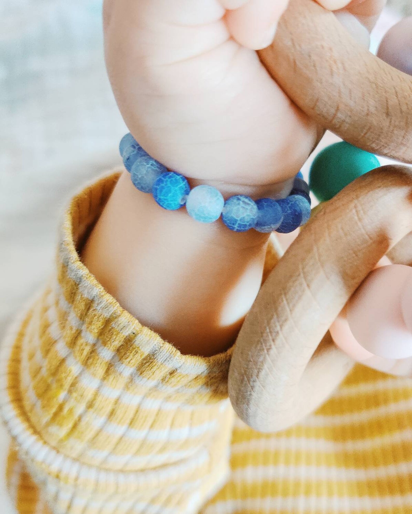 Beaded baby bracelets with name Clearance