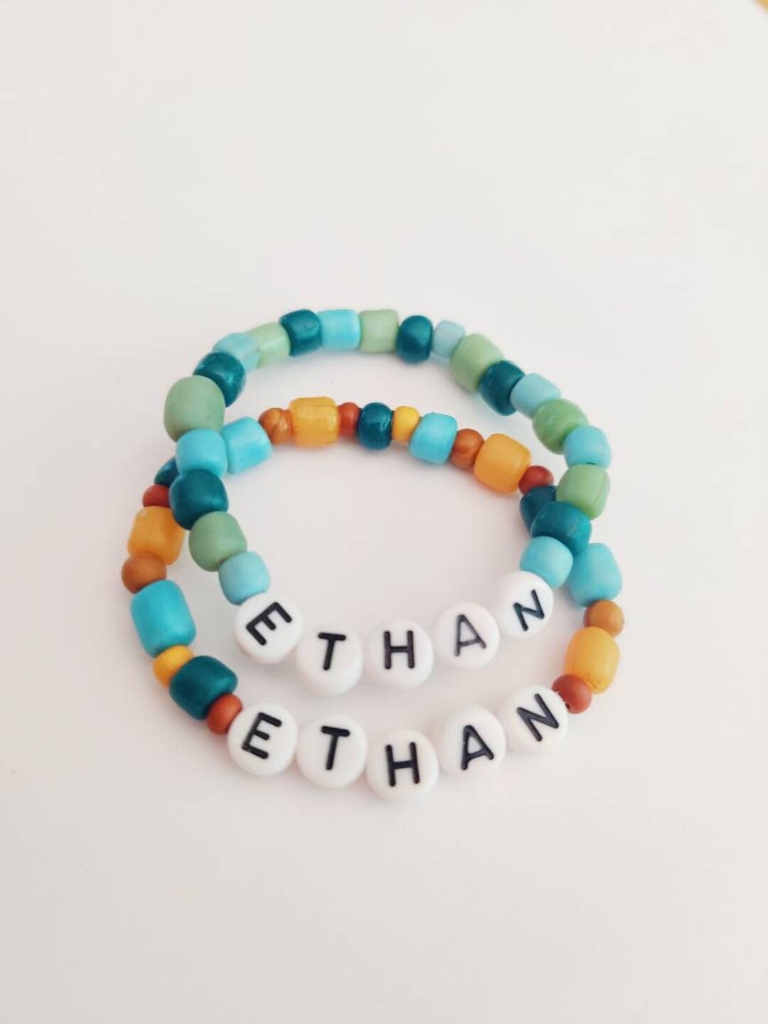 Boy Name Bracelet, Baby Boy Gift, Toddler Bracelet, Big Brother Gift