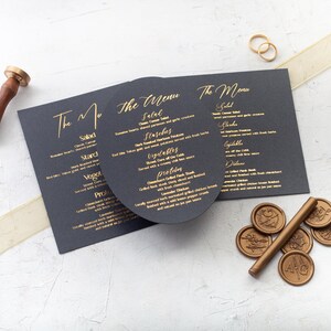 Menukaart bruiloft, dinermenu voor bruiloft, dinermenu receptie