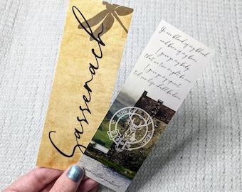 Outlander Bookmark | Claire & Jamie Fraser Bookmark | Sassenach Bookmark | Collectable Bookmark | High Quality Bookmark