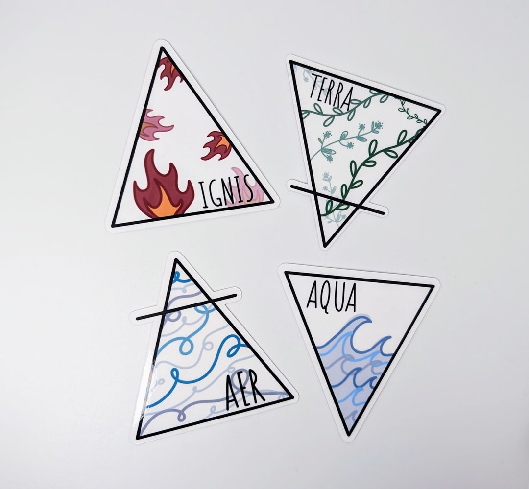 Zodiac Academy Stickers Four Elements Stickers Gift for Readers