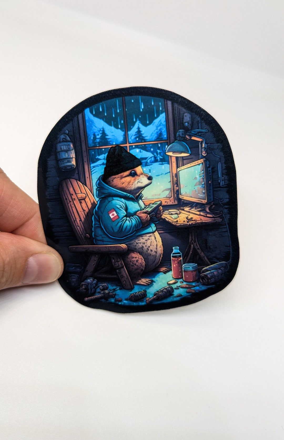 Gaming Beaver Sticker Digital Art Sticker Heyguybuddy Etsy